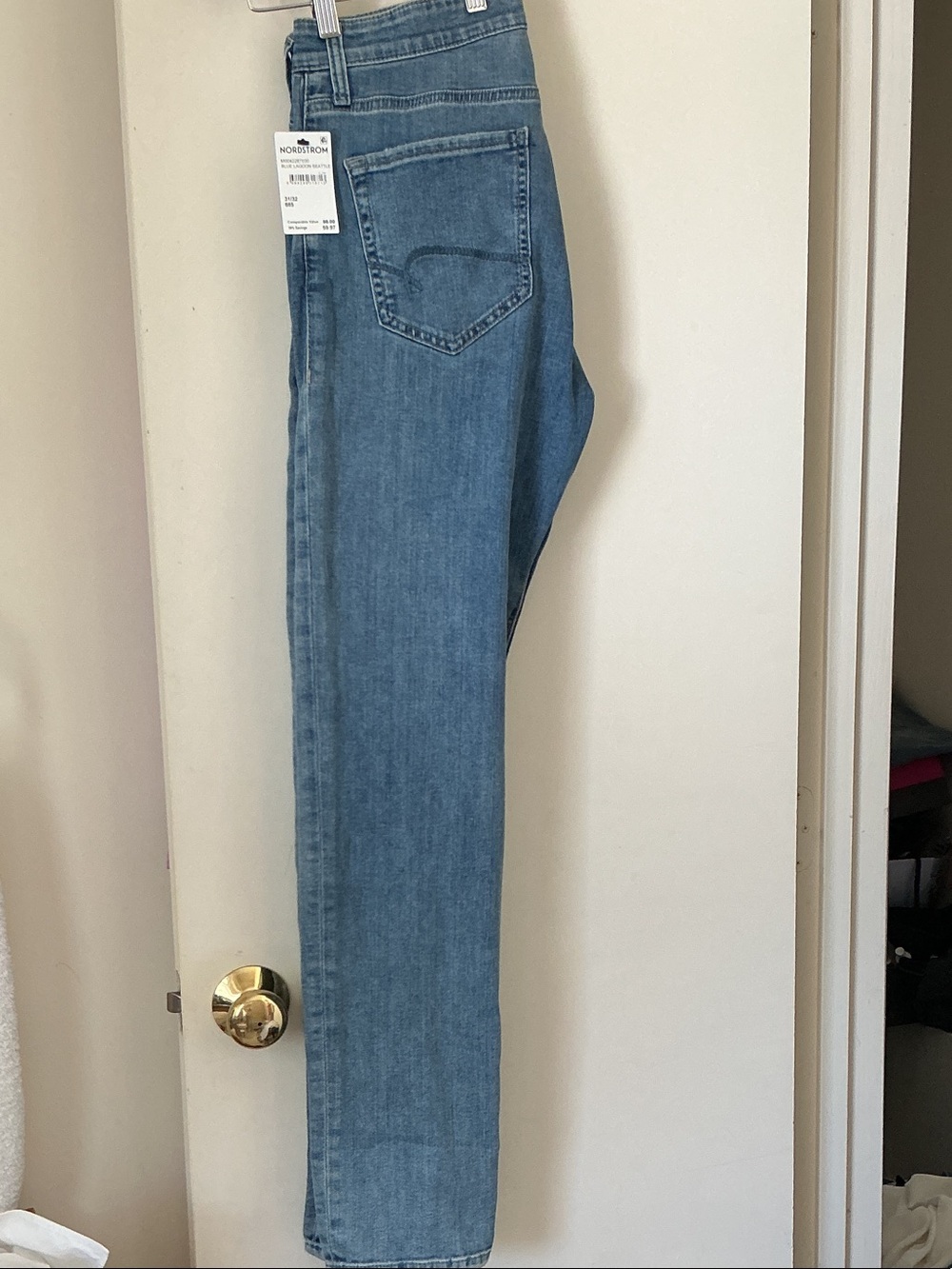 MAVI Nordstrom Blue Lagoon Straight-slim Leg Denim Jeans,